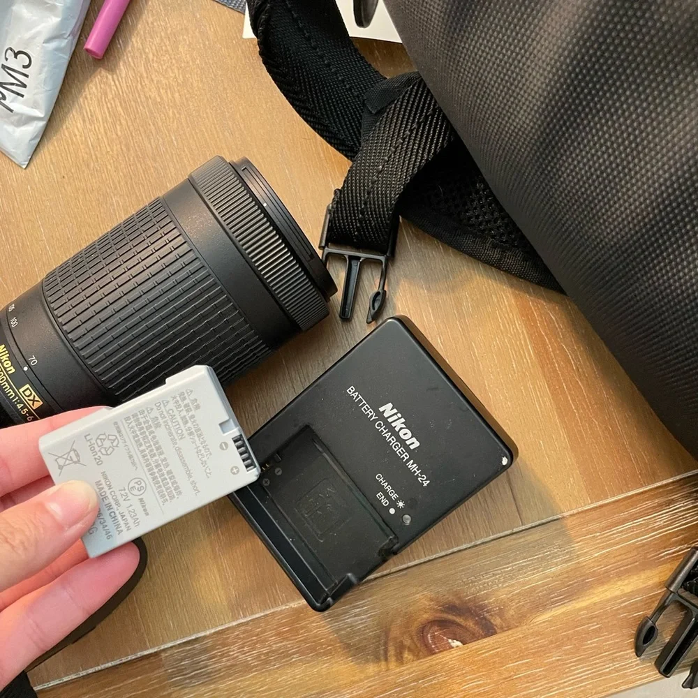 Nikon D3400 Camera with 3 lenses